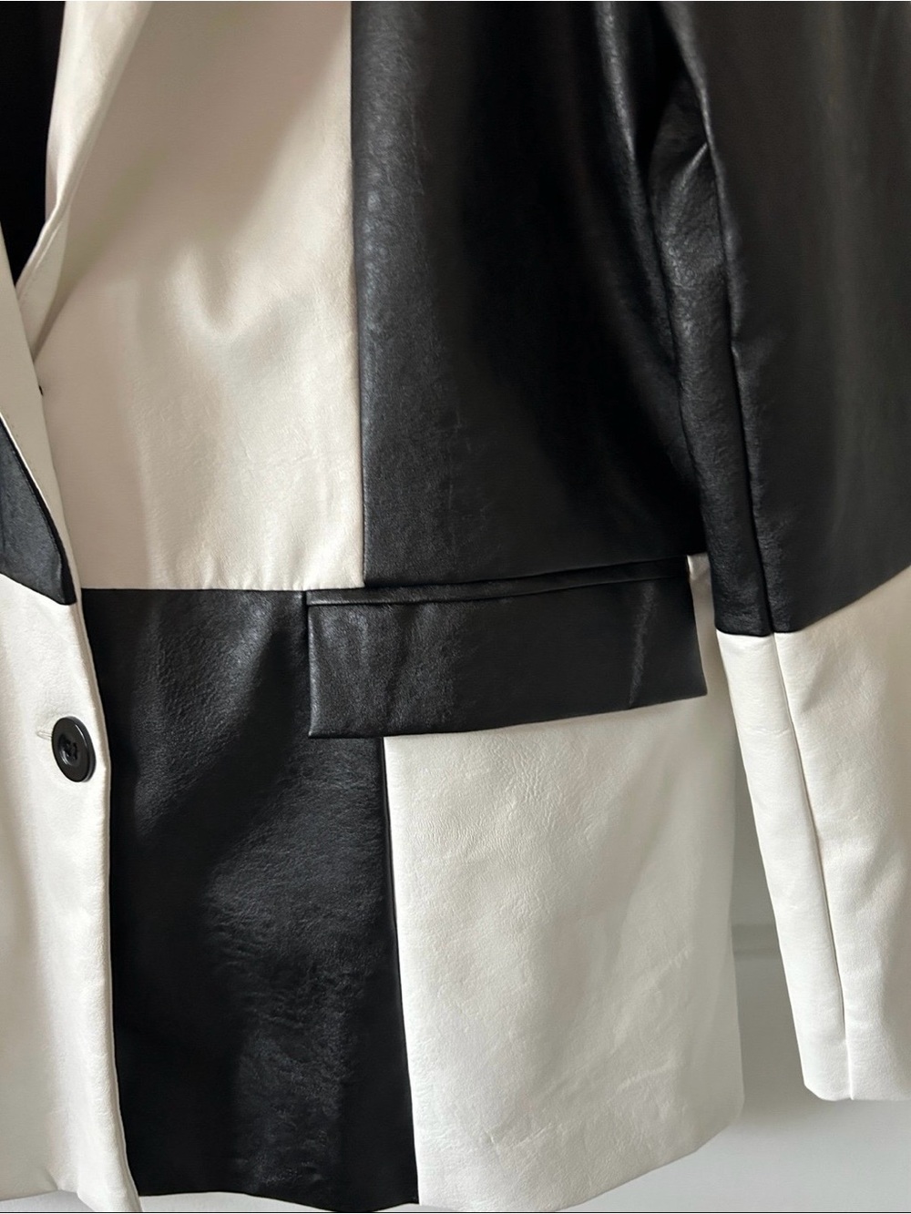 Princess Polly Black and White Checkerboard Blazer - Picture 5 of 7